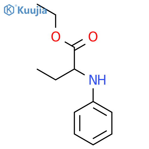 Butanoic acid, 2-(phenylamino)-, ethyl ester structure
