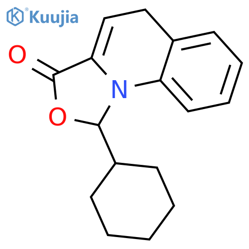 3H-Oxazolo[3,4-a]quinolin-3-one, 1-cyclohexyl-1,5-dihydro- structure