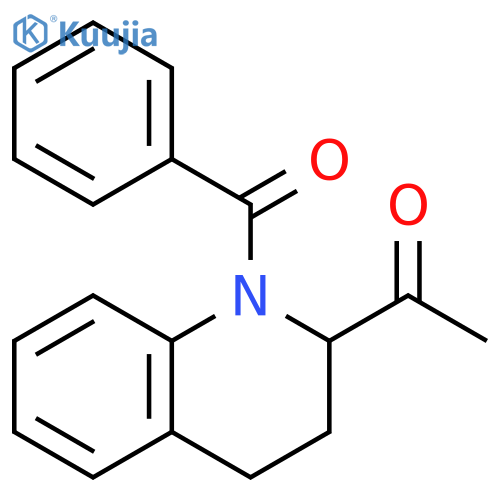 Quinoline, 2-acetyl-1-benzoyl-1,2,3,4-tetrahydro- structure