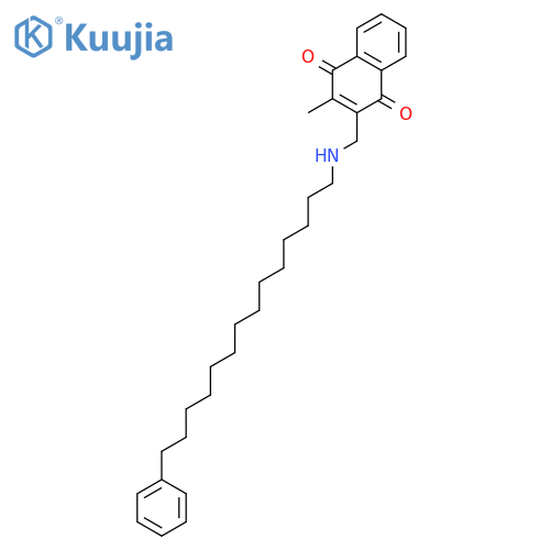 1,4-Naphthalenedione, 2-methyl-3-[(phenyltetradecylamino)methyl]- structure