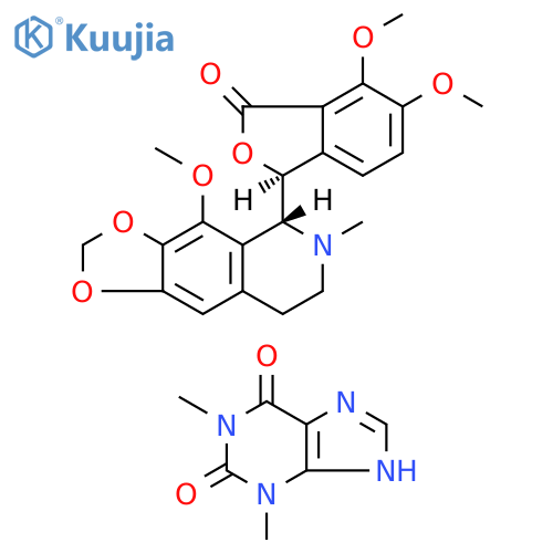 1H-Purine-2,6-dione, 3,7-dihydro-1,3-dimethyl-, mixt. with (3S)-6,7-dimethoxy-3-[(5R)-5,6,7,8-tetrahydro-4-methoxy-6-methyl-1,3-dioxolo[4,5-g]isoquinolin-5-yl]-1(3H)-isobenzofuranone (9CI) structure