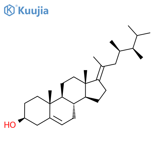 (3beta,17E,23R)-23-methylergosta-5,17-dien-3-ol structure