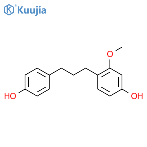 Phenol,4-[3-(4-hydroxyphenyl)propyl]-3- methoxy- structure
