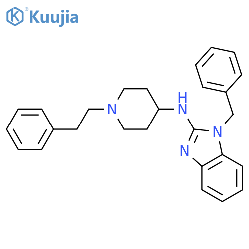 1H-Benzimidazol-2-amine,N-[1-(2-phenylethyl)-4-piperidinyl]-1-(phenylmethyl)- structure