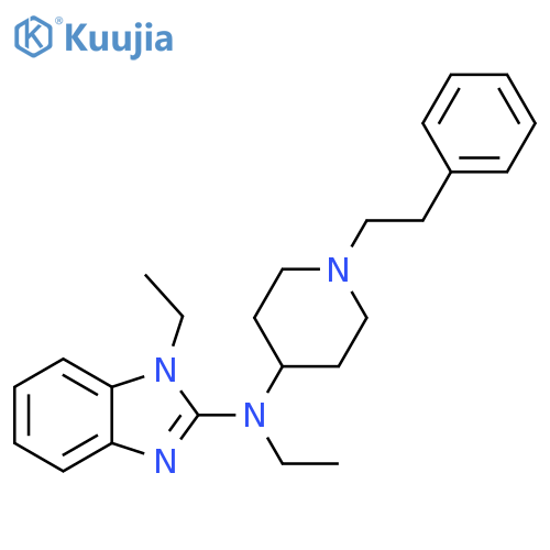 1H-Benzimidazol-2-amine,N,1-diethyl-N-[1-(2-phenylethyl)-4-piperidinyl]- structure