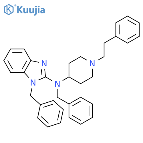 1H-Benzimidazol-2-amine,N-[1-(2-phenylethyl)-4-piperidinyl]-N,1-bis(phenylmethyl)- structure