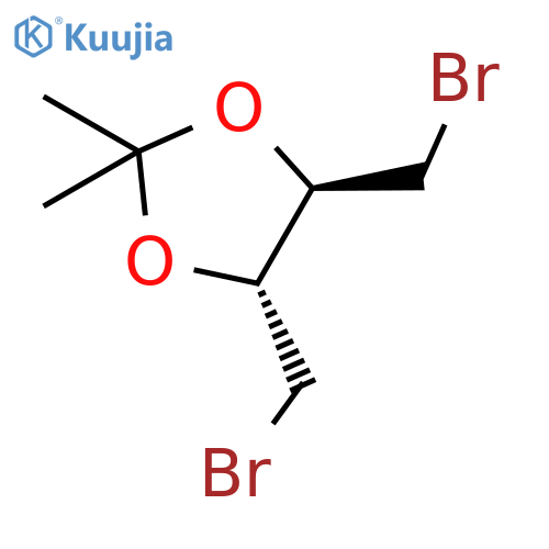 1,3-Dioxolane, 4,5-bis(bromomethyl)-2,2-dimethyl-, (4R-trans)- structure