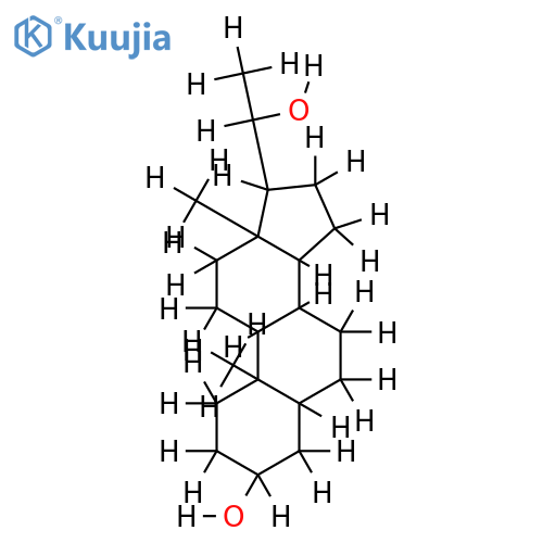 (5alpha)-pregnane-3beta,20alphaF-diol structure