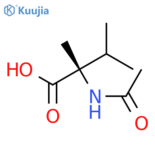 D-ISOVALINE, N-ACETYL-3-METHYL- structure