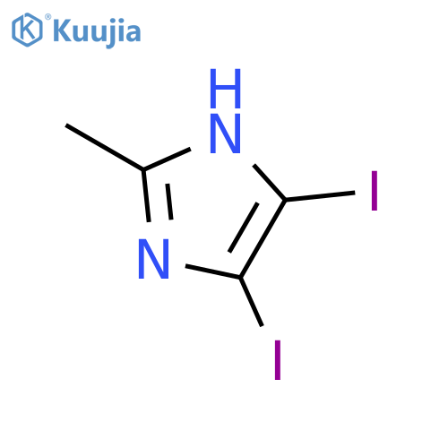 4,5-Diiodo-2-methyl-1H-imidazole structure