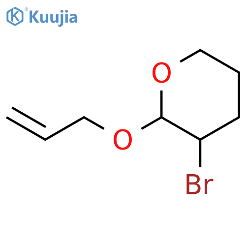 2H-PYRAN, 3-BROMOTETRAHYDRO-2-(2-PROPENYLOXY)- structure