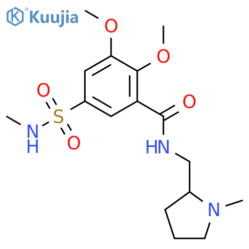 Benzamide,2,3-dimethoxy-5-[(methylamino)sulfonyl]-N-[(1-methyl-2-pyrrolidinyl)methyl]- structure