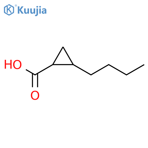 rac-(1R,2R)-2-butylcyclopropane-1-carboxylic acid structure