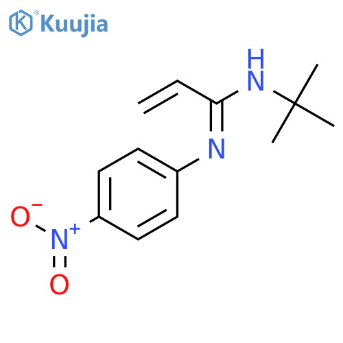 2-PROPENIMIDAMIDE, N-(1,1-DIMETHYLETHYL)-N'-(4-NITROPHENYL)- structure
