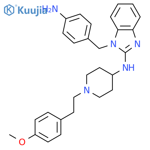 1H-Benzimidazol-2-amine,1-[(4-aminophenyl)methyl]-N-[1-[2-(4-methoxyphenyl)ethyl]-4-piperidinyl]- structure