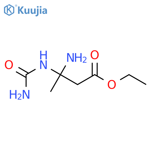 Ethyl 3-amino-3-ureidobutyrate structure