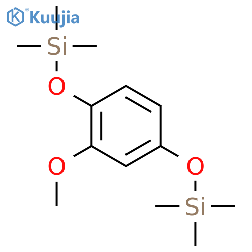 Silane, [(2-methoxy-1,4-phenylene)bis(oxy)]bis[trimethyl- structure