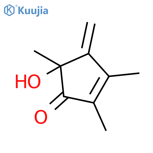 2-CYCLOPENTEN-1-ONE, 5-HYDROXY-2,3,5-TRIMETHYL-4-METHYLENE- structure