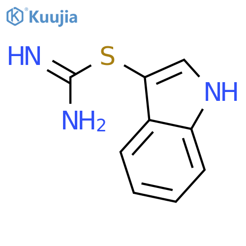 (1H-indol-3-ylsulfanyl)methanimidamide structure