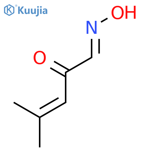 (1E)-1-(hydroxyimino)-4-methylpent-3-en-2-one structure