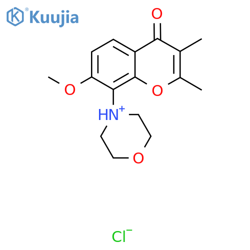 2,3-Dimethyl-7-methoxy-8-morpholinochromone hydrochloride structure
