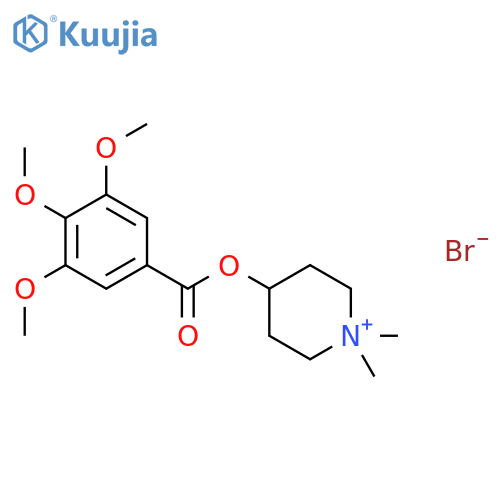 Piperidinium,1,1-dimethyl-4-[(3,4,5-trimethoxybenzoyl)oxy]-, bromide (1:1) structure