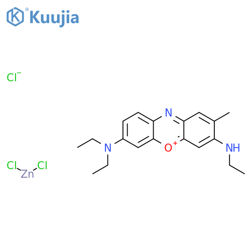 Phenoxazin-5-ium,7-(diethylamino)-3-(ethylamino)-2-methyl-,chloride,compd.withzincchloride(ZnCl2) structure