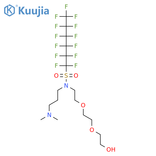 1-Hexanesulfonamide,N-[3-(dimethylamino)propyl]-1,1,2,2,3,3,4,4,5,5,6,6,6-tridecafluoro-N-[2-[2-(2-hydroxyethoxy)ethoxy]ethyl]- structure