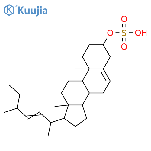 27-Norergosta-5,22-dien-3-ol; (3β,22E,24R)-form, 3-Sulfate structure
