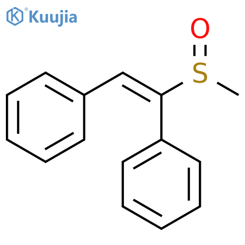 Benzene, 1,1'-[(1E)-1-(methylsulfinyl)-1,2-ethenediyl]bis- (9CI) structure
