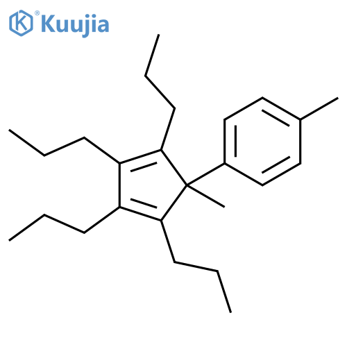 Benzene,1-methyl-4-(1-methyl-2,3,4,5-tetrapropyl-2,4-cyclopentadien-1-yl)- structure