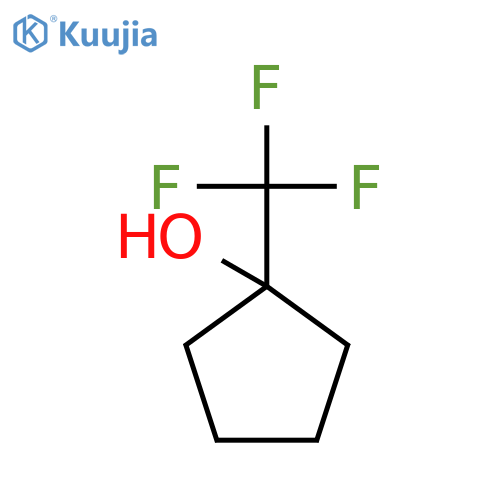 1-(trifluoromethyl)cyclopentan-1-ol structure