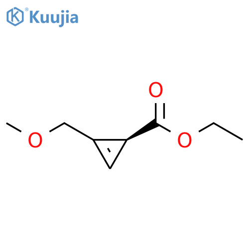 2-Cyclopropene-1-carboxylicacid, 2-(methoxymethyl)-, ethyl ester, (1S)- structure
