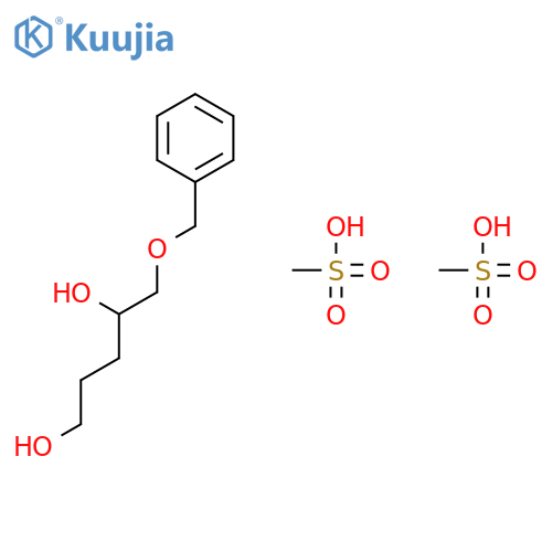 1,4-PENTANEDIOL, 5-(PHENYLMETHOXY)-, DIMETHANESULFONATE structure