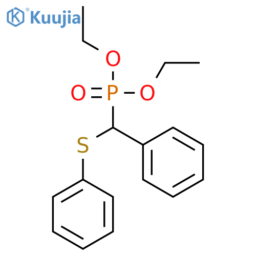 PHOSPHONIC ACID, [PHENYL(PHENYLTHIO)METHYL]-, DIETHYL ESTER structure