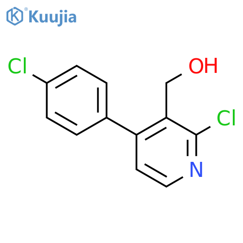 3-PYRIDINEMETHANOL, 2-CHLORO-4-(4-CHLOROPHENYL)- structure