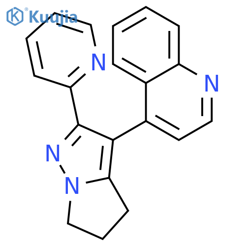 4-(2-(Pyridin-2-yl)-5,6-dihydro-4H-pyrrolo[1,2-b]pyrazol-3-yl)quinoline structure