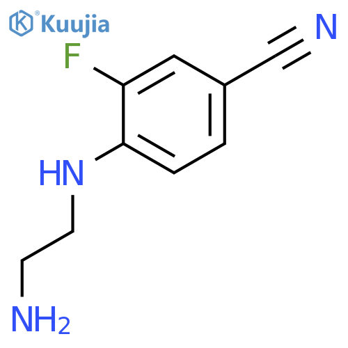 BENZONITRILE, 4-[(2-AMINOETHYL)AMINO]-3-FLUORO- structure