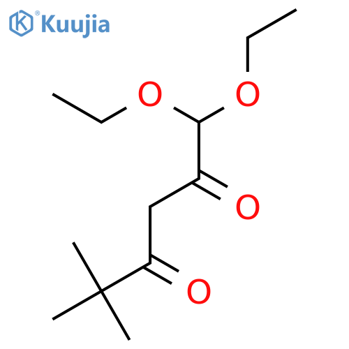 2,4-Hexanedione, 1,1-diethoxy-5,5-dimethyl- structure