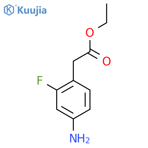 Ethyl 2-(4-amino-2-fluorophenyl)acetate structure