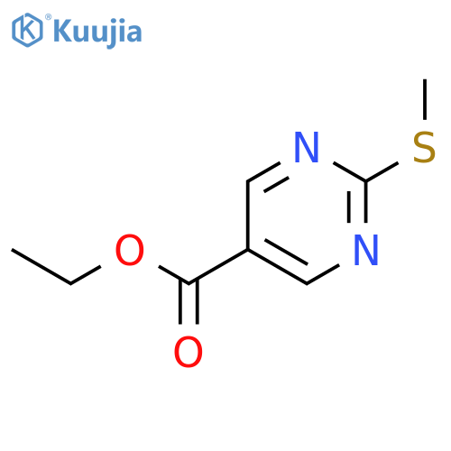 ethyl 2-(methylsulfanyl)pyrimidine-5-carboxylate structure