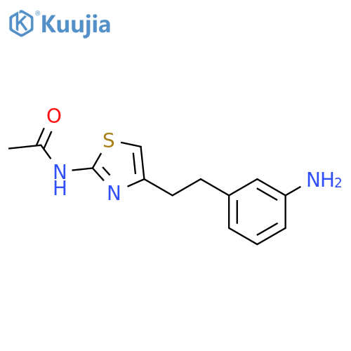 Acetamide, N-[4-[2-(3-aminophenyl)ethyl]-2-thiazolyl]- structure