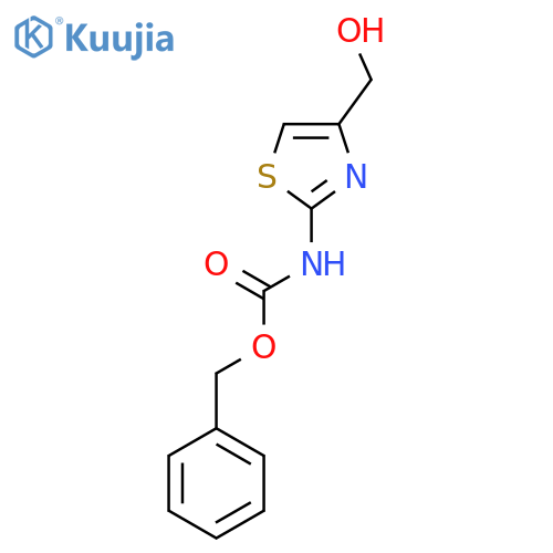 benzyl N-4-(hydroxymethyl)-1,3-thiazol-2-ylcarbamate structure