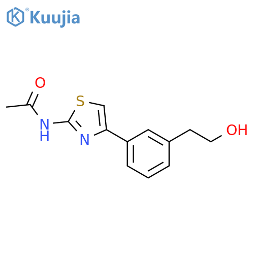 Acetamide, N-[4-[3-(2-hydroxyethyl)phenyl]-2-thiazolyl]- structure