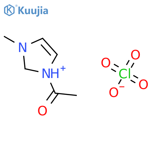 1-Acetyl-3-methyl-2,3-dihydro-1H-imidazol-1-ium perchlorate structure