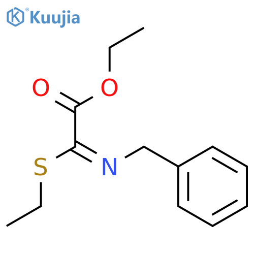 Acetic acid, (ethylthio)[(phenylmethyl)imino]-, ethyl ester structure