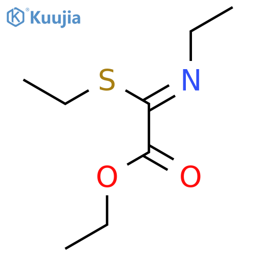 ACETIC ACID, (ETHYLIMINO)(ETHYLTHIO)-, ETHYL ESTER structure
