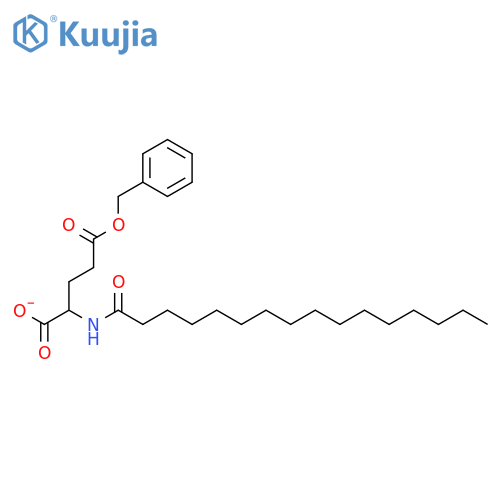 L-Glutamic acid, N-(1-oxohexadecyl)-, 5-(phenylmethyl) ester structure