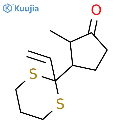 Cyclopentanone, 3-(2-ethenyl-1,3-dithian-2-yl)-2-methyl- structure