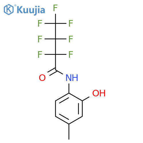 Butanamide, 2,2,3,3,4,4,4-heptafluoro-N-(2-hydroxy-4-methylphenyl)- structure